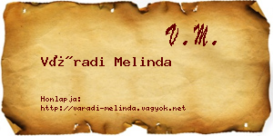 Váradi Melinda névjegykártya